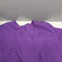 Meidiero Scrubs for Women Set - Stretch V-Neck Scrub Top & Jogger Pants with 8 Pockets, Soft Breathable Medical Nurse Uniform - Eggplant XL