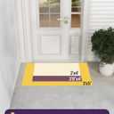 DEXI Front Door Mat Outside Entrance, Heavy Duty Non Slip Low Profile Doormat for Entryway, Trap Dirt and Moisture Welcome Mats, Easy Clean, Patio, Garage, 32x48, Brown