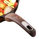 SENSARTE Frying Pan Skillet Large Handle for Non Stick Pan, Brown