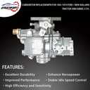 Carburetor 1103-0004 Replacement for Ford 1965-1974 New Holland Tractor 3000 Series 3 Cyl Replace# 13916, C5NE9510C, C5NN9510M, D3NN9510B