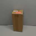 Large Amber Glass Vase for Home Decor Ribbed Tall Gold Floor Vase 12.0" Decorative Vases for Table Centerpieces Flowers Decor and Farmhouse(Brown 8.0in)