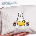 The Crme Shop Miffy Perfect Travel Makeup Bag, Cute Zipper Pouch, Spacious, Durable, Lightweight Cosmetic Organizer, Official Miffy Design, With Hang Tag & Printed Label 