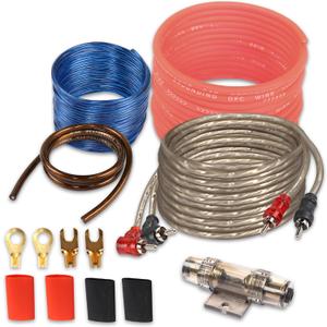 XMSJSIY 6 Gauge Car Audio Wiring Kit Amplifier Installation Wiring Kit with Fuse for Car Truck Stereo Subwoofer and DIY Hobbyist