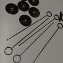 Urban Deco 5PK Table Number Holders Place Card Holders 12 Inch Table Card Holders Steel Card Holders for Photos, Food Signs, Memo Notes, Weddings, Restaurants, Birthdays(Black)