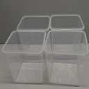 4 Pack Large Airtight Food Storage Containers with Lids (5.2L / 176oz), BPA Free Plastic Kitchen and Pantry Organization Contianers for Cereal Flour and Sugar Storage, Labels & Marker