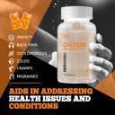 Calcium Magnesium Zinc Gummies with Vitamin D3 & K2 - High Potency Enhanced Absorption -60 Orange Gummies Flavored