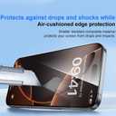 3 x OneFish Full Edge Coverage Tempered Glass Screen Protector for IPhone 15 Pro 6.1 inch, 2 Pack Edge Reinforcement, Self-Aligning Installation, Case Friendly HD Screen Protectors