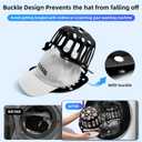 Silicone Hat Washer Cage Hat Cleaner for Baseball Caps, Rust-Proof & Shape-Saving Design,Ball Cap Washer Fit for Adults and Kids Hats Shaper,Flexible and durableCap holder,Black