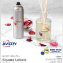 Avery Printable Blank Square Labels, 2" x 2", Glossy Crystal Clear, 120 Customizable Labels (22853)