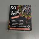 ARTISTRO 30 Acrylic Paint Pens Extra Fine Tip and 30 Acrylic Paint Markers Fine Tip, Bundle for Rock, Stone, Ceramic, Glass, Mugs, Wood, Metal, Fabric, Canvas