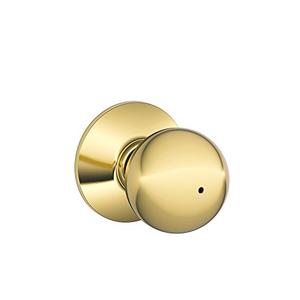 Schlage F40 ORB 605 RCAL RCS Brass Orbit Privacy Knob 2PCS