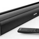 Saiyin Sound Bar,17 inch Sound Bar for Smart TV with Bluetooth 5.3/Optical/AUX Connection, Soundbar for TV/PC/Gaming/Projectors,Wall Mountable & Ultra Compact Design