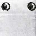 Ikiriska Extra Long Luxury Solid Linen Curtain with Grommet top Custom Made 12-24 ft 2 Story (White, 50Wx084L)