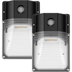 30W LED Wall Pack Light with Dusk to Dawn Sensor, 3600LM, 5000K Daylight, 120Vac Led Porch Lights, IP65 Waterproof Outdoor Security Lighting for Garage Warehouse Garden, ETL Certified, 2 Pack