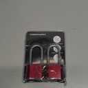 Combination Lock, 4-Digit Heavy Duty Combo Lock, Combination Padlock Outdoor Waterproof Gate Locks for Outdoor Fence, Locker, Sheds, Gym, Gate Hasps (Long Shackle) (2pcs-Red)