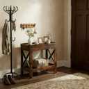 Narrow Side Table, Slim End Table,Sofa Side Table, End Table Nightstand for Bedroom, Living Room, Small Spaces