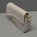 onhtit Small Shoulder Bag for Women Clutch Hobo Purse with Zipper Crossbody Purse Retro Vegan Leather Tote Handbag (03-beige)