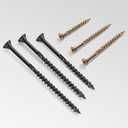 #14 Deck Screws 6 Inch Exterior Decking Wood Screws Heavy-Duty Outdoor Torx Drive Head,Bronze Rust Resistant Epoxy Coated for Timber,Fence,T30 Star Bit (2.5Ib,57Pcs)