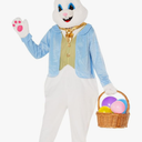 Morph Easter Bunny Costume Adult Deluxe Rabbit Mascot Outfit for Men - Perfect for Easter Costumes and Events