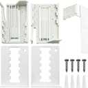 Amazing Drapery Hardware 2.5 Inch Pocket Rod Brackets - Adjustable 3.5 to 6 Inch Clearance, Universal for Wide Pocket Rods - 1 Pair with Screws and Plugs