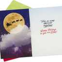 Hallmark Musical Christmas Card for Family (Santa and Flying Pugs)