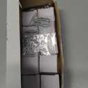 6 Pack Crystal Cabinet Knobs Brushed Nickel, Clear 30MM Diamond Glass Decorative Pull Handles for Dresser Drawers, Modern Kitchen Bathroom Furniture Hardware (Nickel Base, Small)