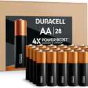 Duracell Optimum AA Batteries 28 Count with Power Boost Ingredients, Re-closable Pack for a Quick, Easy Access and Organized Storage