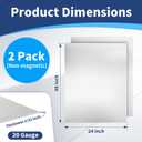 48 x 24 Inch 304 Stainless Steel Sheet, 2 Pcs 20GA Flat Sheet Metal Panel