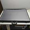 Black 34 in X 22 in, Card Show Display Case Large Aluminum, Trading Card Display Case Suitable for Sports Card/ TCG/ Jewelry Collection, 1-Year Coverage