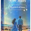 GAMEBYX 30 Scratch Off Date Night Ideas for Couples - Glow in The Dark Zodiac Card Game - Romantic Valentines Day for Him Her, Boyfriend Girlfriend