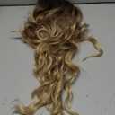 Ombre Blonde Wig for Women Long Wavy 4x1 Lace Natural Hairline Glueless for Beginners Middle Part Synthetic for Daily Party Use 26Inch