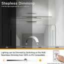  Presde 24 Inch LED Vanity Light Brushed Nickel Bathroom Light Fixtures Over Mirror Modern Bath Lighting Bar 5CCT
