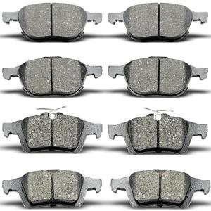 D1044 D1095 8pcs Front Rear Ceramic Brake Pads Sets Fit For Ford For Escape/For Focus/For Transit Connect,For Mazda 3/For 3 Sport/For 5,For Volvo C30/For C70/For S40/For V50