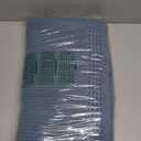 RESARE Waffle Bathroom Runner Rugs, Super Absorbent Bath Mat Non Slip Washable Quick Dry, Upgraded Ultra Soft Boho Bath Rugs with Tassels for Hallway Bedroom Laundry Room, 2'x6'(24"x72"), Blue