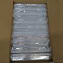 Swuj Clear Plastic Pencil Case Box 10 Pack, Stackable Craft Storage Organizer for Pens Markers Art Supplies, School Office Hobby Container with Snap Lid (Rectangle Flat - 10 Pack)