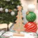 Gingerbread Tree Gingerbread Christmas Decorations Indoor Resin Christmas Tree Statue Decorations Kitchen Tabletop Xmas Decor