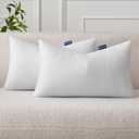 MIULEE Set of 2 Throw Pillow Inserts 12x20 Inches, Nowoven Decorative Pillow Inserts for Living Room