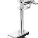 Facmogu Silver Cowbell Clamp, Adjustable Standard Drum Cowbell Mount for Bass Drum Hoop Up or Down Adjustment, Cowbell Holder Percussion Accessory with Parallel Action Jaws for Drummer Drum Hardware