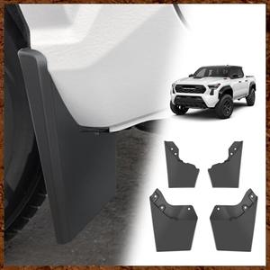 Muslogy Mud Flaps Splash Guards Compatible with Toyota Tacoma 2024 Accessories Front and Rear Mud Guards 4PCS No Drilling Heavy Duty Fender Mudguards Kit with Hardware Accessories Muslogy Mud Flaps Splash Guards Compatible with Toyota Tacoma 2024 Accessories Front and Rear Mud Guards 4PCS No Drilling Heavy Duty Fender Mudguards Kit with Hardware Accessories
