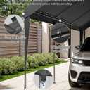 Carport Canopy Replacement Cover 12x20 Heavy Duty Outdoor Portable Car Canopy Oxford Waterproof UV & Tear Resistant Garage Canopy with Ball Bungees (Frame is Not Included)