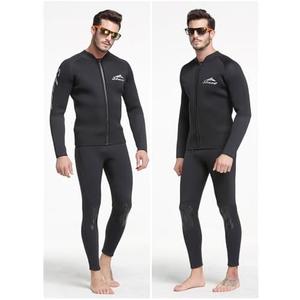 Sbart Premium Men's 1.5mm Neoprene Wetsuit Two Piece Top Jacket + Pants, Keep Warm Comfy, Adult Men Full Body Wetsuit Diving Suit 2pc for Scuba Diving Snorkeling Surfing Paddling Swimming, Large 