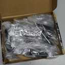 1.5/2 Inch Heavy Duty Caster Wheels,with No Brake Stem Castors,M6/M8/M10 Threaded Stem,TPE Rubber Casters with 360 Degree No Noise,for Small Mini Shopping Carts and Funiture,Set of 4(2in M6x15)