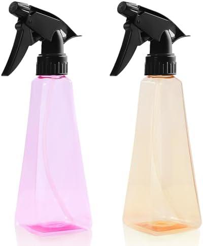 KREMORV Spray Bottles 12oz/350ml Empty Spray Bottles Refillable Mister Bottle with Multicolor for Cleaning, Plants, Hair, Cooking