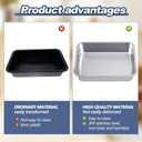 2 Pack Stainless Steel Commercial Bus Tubs Food Grade Meat Processing Tubs Lug Wash Basin Tote Box for Dishwashing, Kitchen, Restaurant, Utility (13 L)