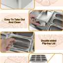 Pizza Topping Station 9 Pans Stainless Steel Salad Bar for Home
Salsa Bar Buffet Station with Spoons Ice Boxes Buffet Containers Set for Home Sauce Jam Ingredient Kitchen Restaurant