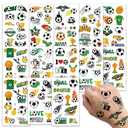 Soccer Tattoos Temporary Party Favors, Waterproof Football Tattoo Stickers for Birthday Decorations, Team Sports Gifts, Easy Remove Celebration Supplies