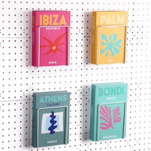 Blulu 4 Pcs White Pegboard Magazines Holder Literature Display Mail File Holder Books Wall Organizer Pegboard Shelf Hooks Accessories for Display Exhibitions Trade Show Shelf Office Kitchens