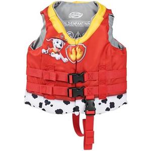 SwimWays Paw Patrol Swim Trainer Life Jacket, US Coast Guard Approved Life Vest Kids Swim Vest, Pool Floats & Life Jackets for Kids, Marshall