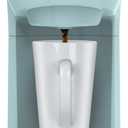 BELLA Dual Brew Single Serve Coffee Maker, Brews both Kcup and Ground Coffee, Large 14oz Capacity, Easy One Touch, Auto Shutoff, Aqua