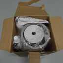 Toilet Brush, Toilet Brush and Holder with 304 Stainless Steel Handle, Space Saving Toilet Bowl Brush for Storage, Durable Bristles Toilet Scrubber for Bathroom Cleaning (1, White)